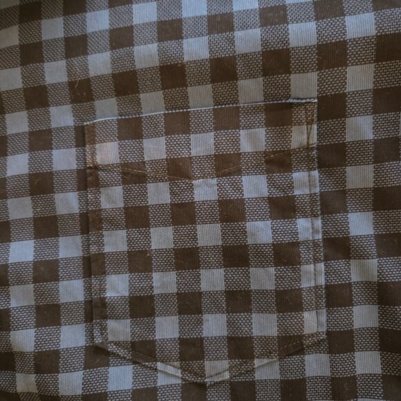 Twills United Button Up L/S Shirt Mens 4XL Blue Black Check Cotton India Made - Picture 7 of 10